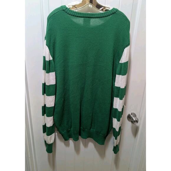 Peanuts Snoopy Just Chillin Ugly Christmas Sweater Mens XL Holiday Green White - Picture 5 of 7